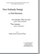 Mister Nobody Two-Part choral sheet music cover